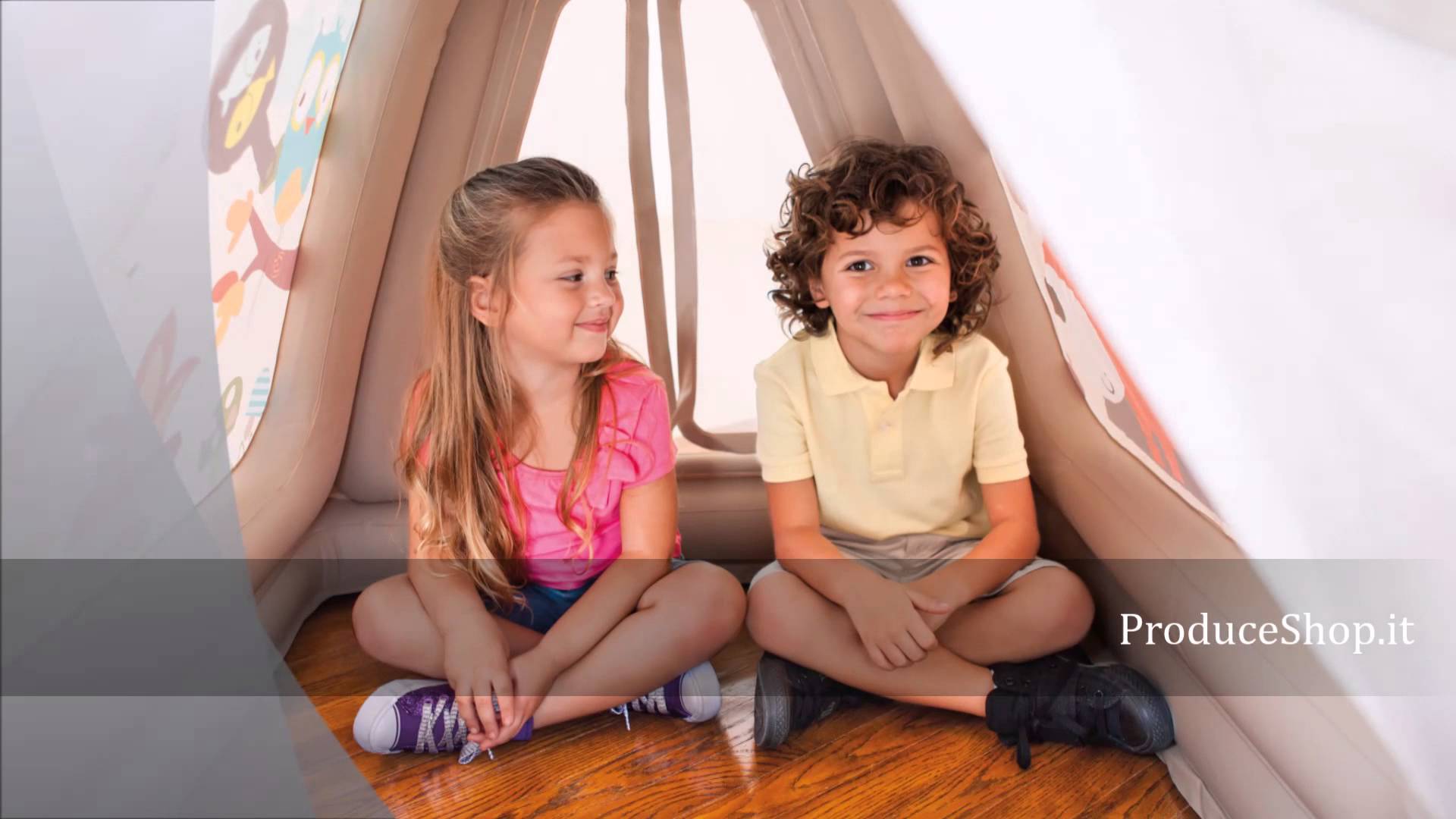 Intex Animal Trails Indoor Play Tent บ้านบอลทรงเต็นท์ลมลายสัตว์ป่า 48634