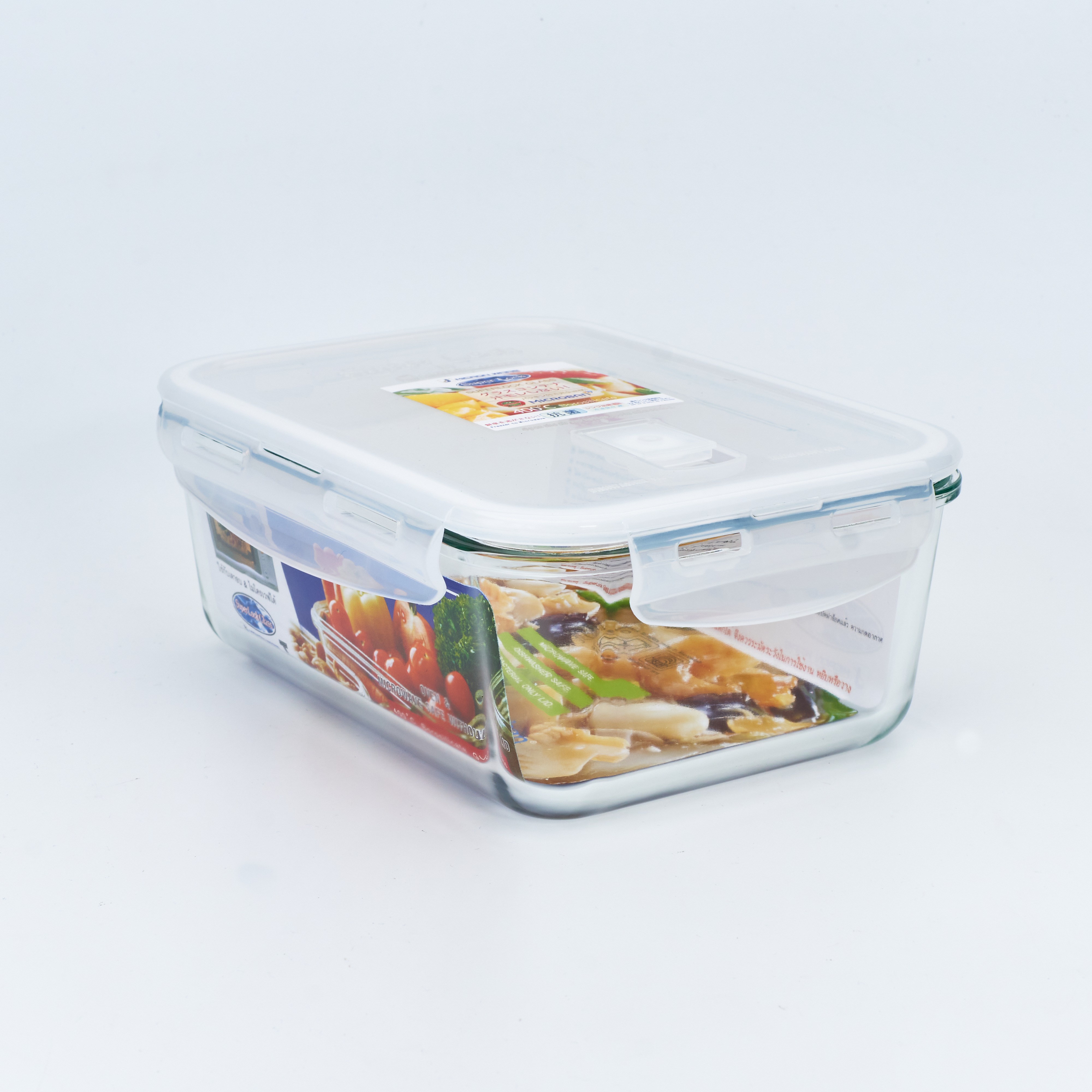 Small Evting กล่องถนอมอาหาร”แก้ว” SuperLock Glass 1500ml แบบสี่เหลี่ยมผืนผ้า No.6090