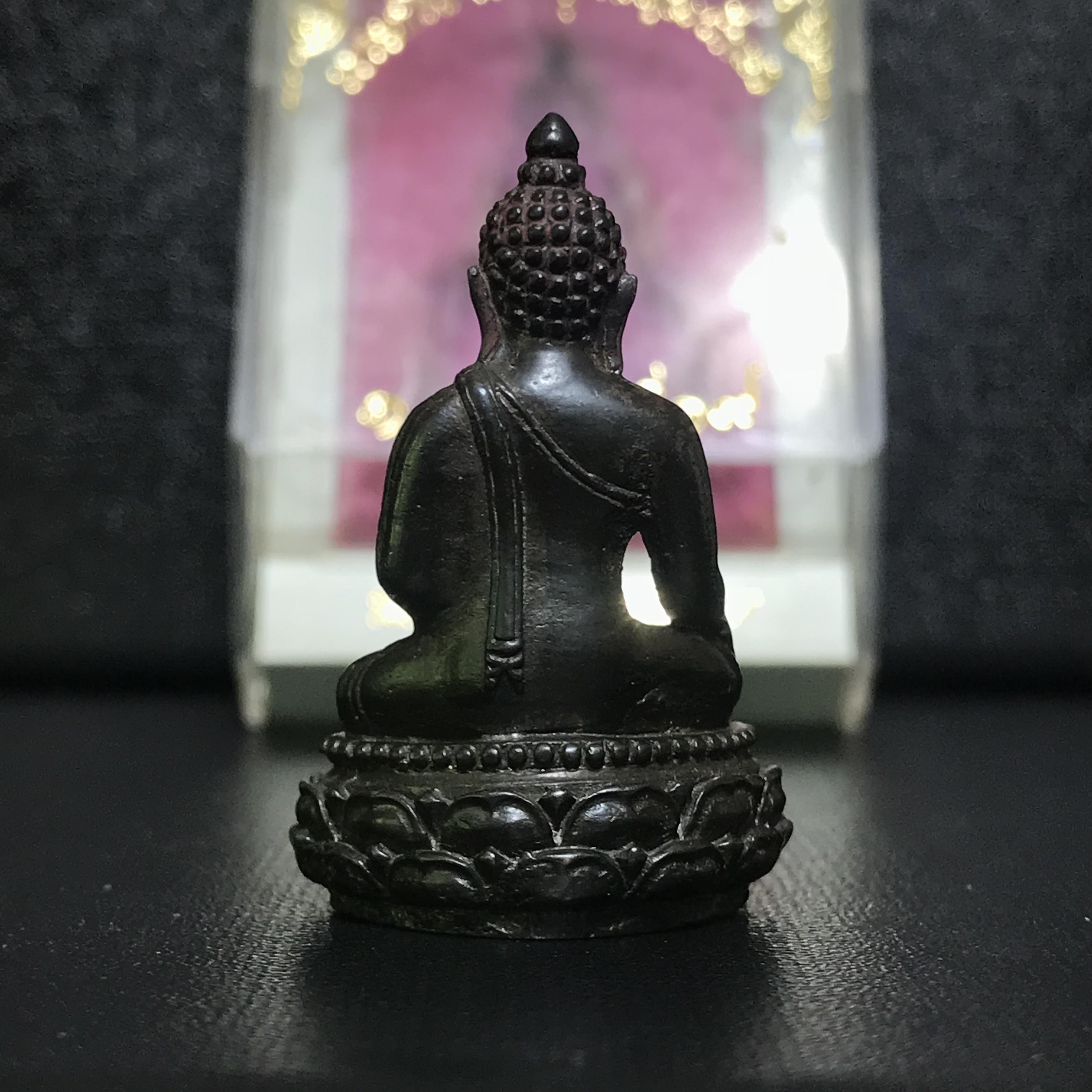 พระกริ่งไทยพุทธคุณรักษา อ.ไสว ปี2519 เนื้อนวโลหะ กล่องบรรจุเดิมสภาพสวยหายาก