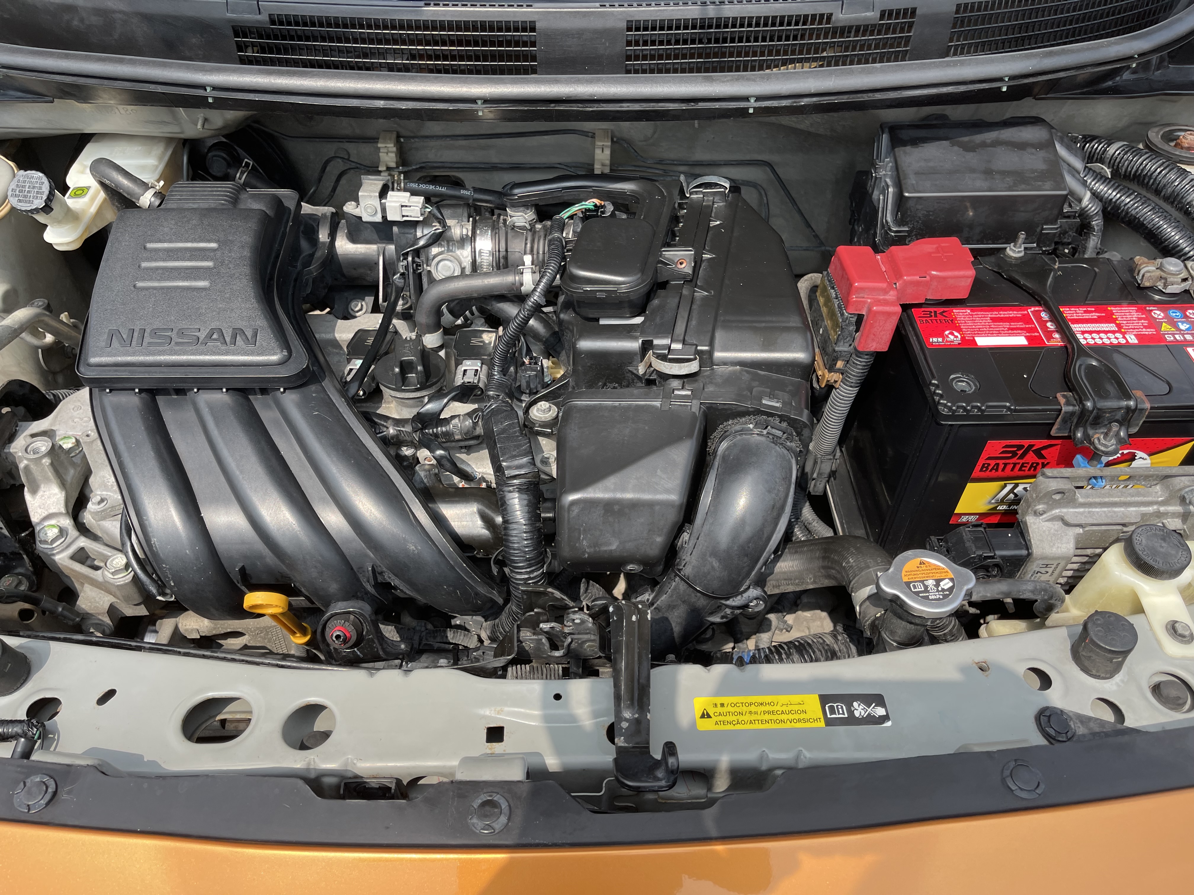 Nissan March 1.2 EL At 2012 ส้ม