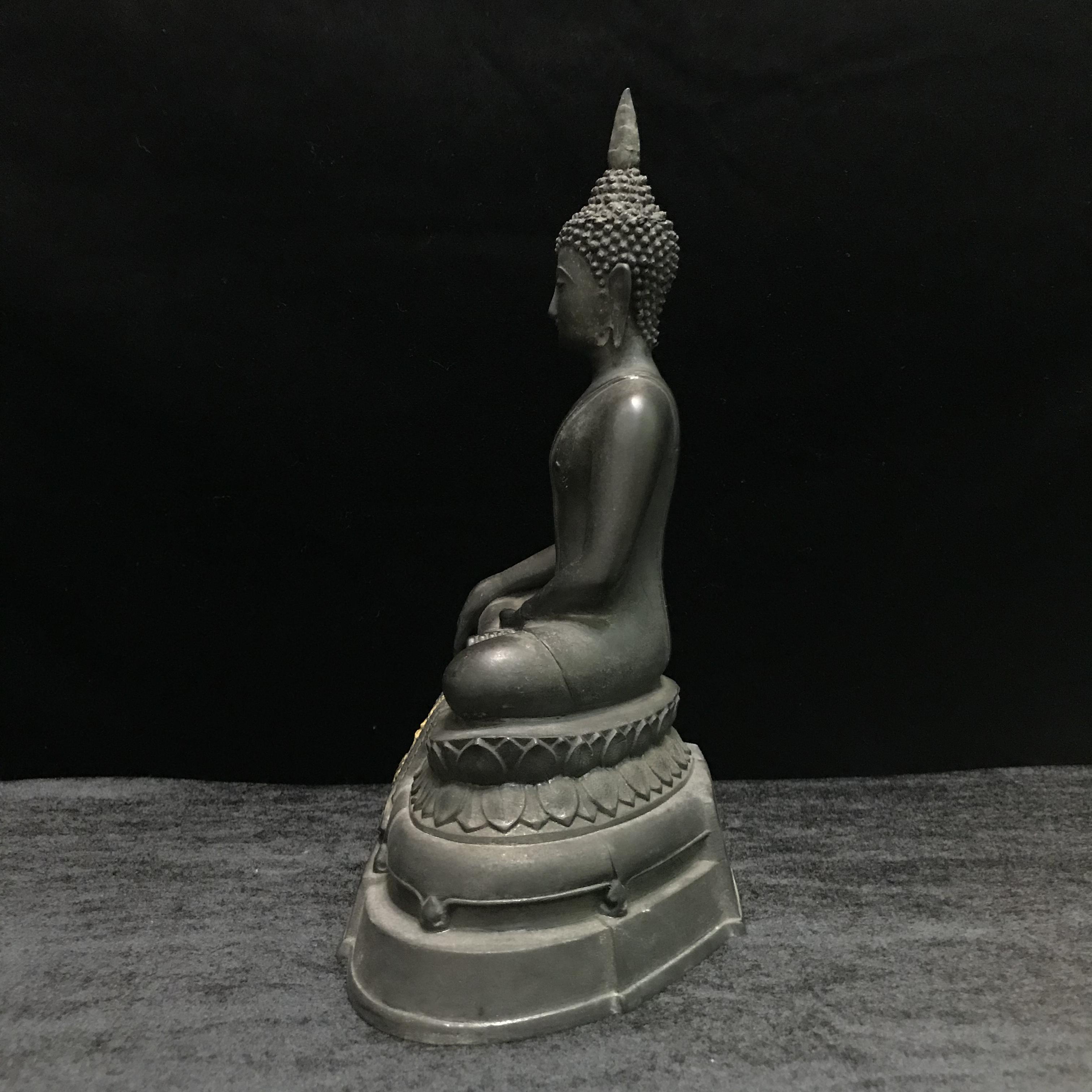 พระพุทธรูปบูชา ภปร วัดบวรนิเวศวิหาร ปี2508 บล็อกหนังไก่ หน้าตัก5นิ้ว(ที่สุดของพระบูชา ภปร วัดบวร)