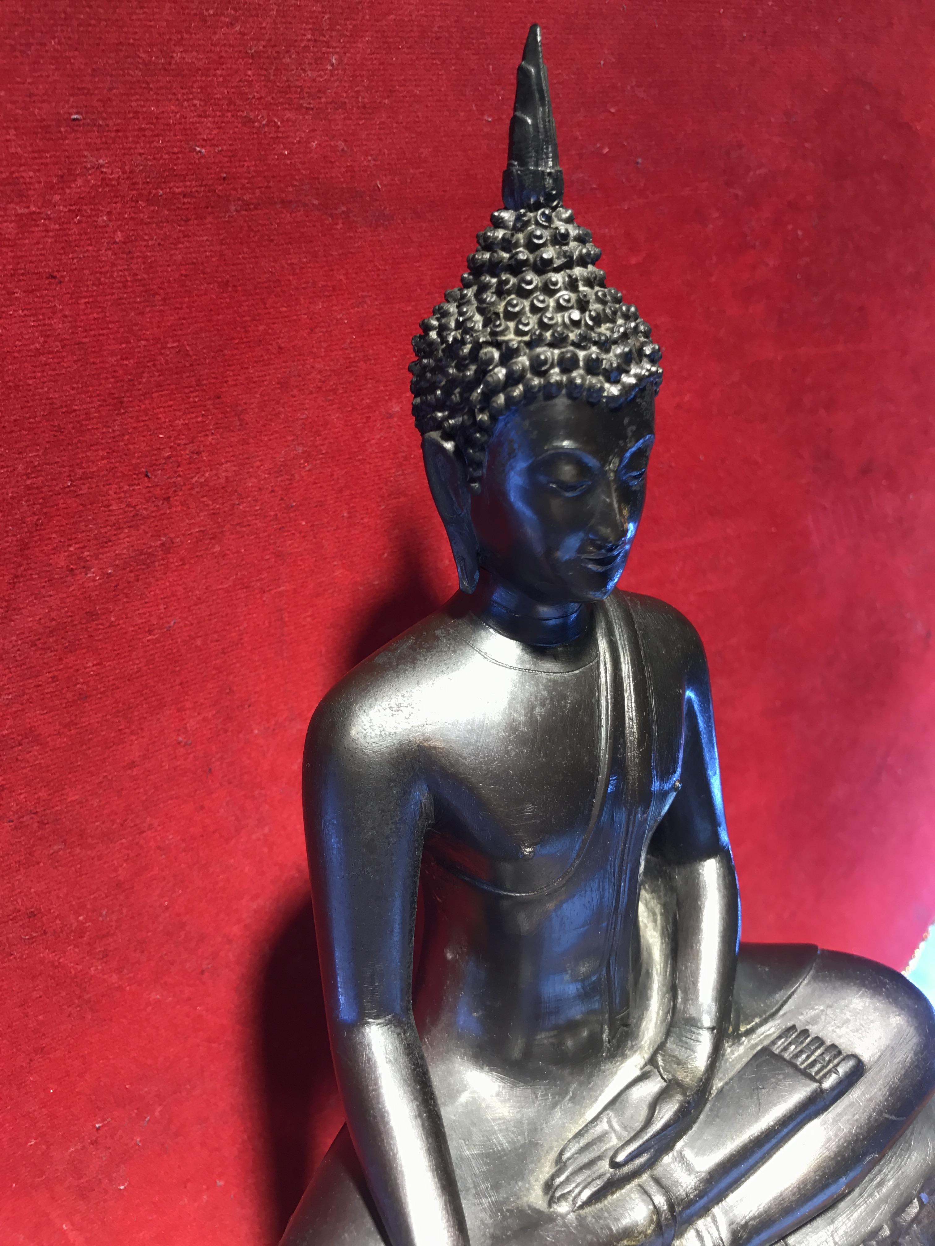 พระพุทธรูปบูชา ภปร วัดบวรนิเวศวิหาร ปี2508 บล็อกหนังไก่ หน้าตัก5นิ้ว(ที่สุดของพระบูชา ภปร วัดบวร)