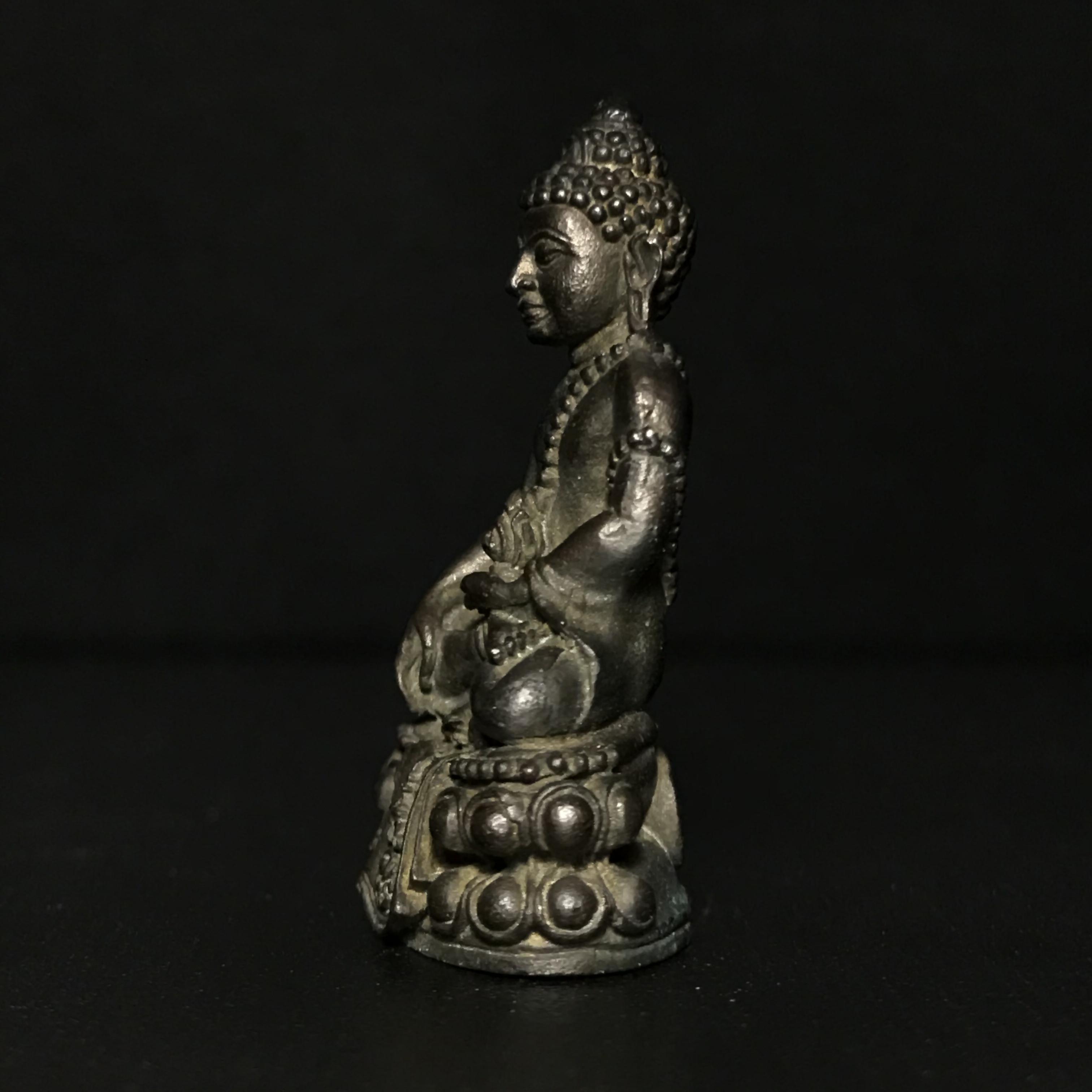 พระกริ่งศิรากาศ(วัตถุมงคล"คุ้มเกล้าฯ") ภปร. รพ.ภูมิพล เนื้อนวโลหะพิมพ์หน้าไทย (ในหลวงรัชกาลที่9เสด็จเททอง)