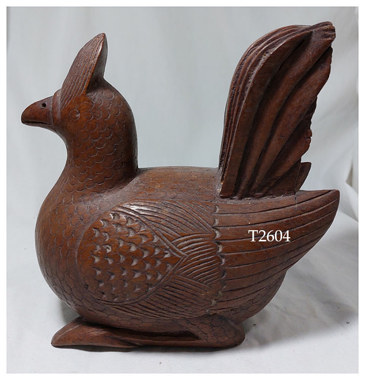 นกไม้สัก นกตลับ(มีช่องลับใต้ท้อง)งานเก่า