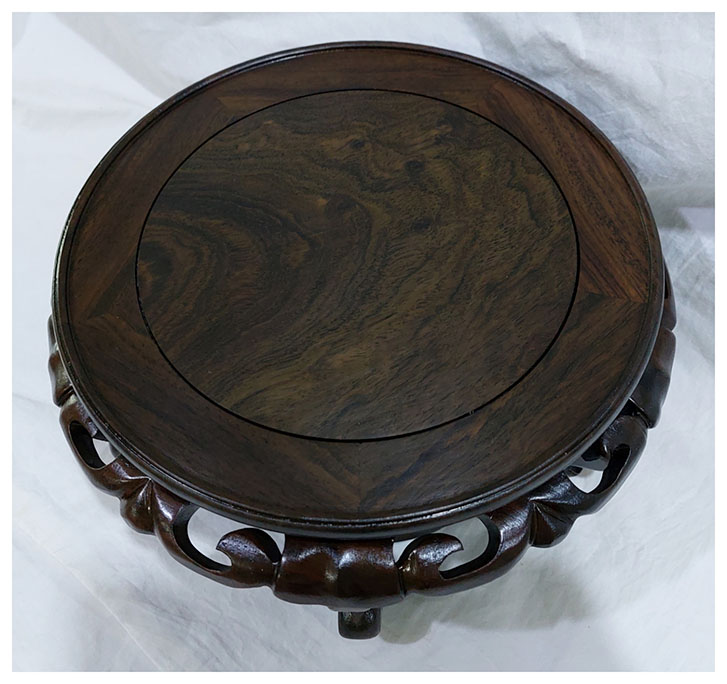 ฐานหรือกี๋ไม้สไตล์จีน ท๊อปประมาณ 22.5cmxสูง14.5cm