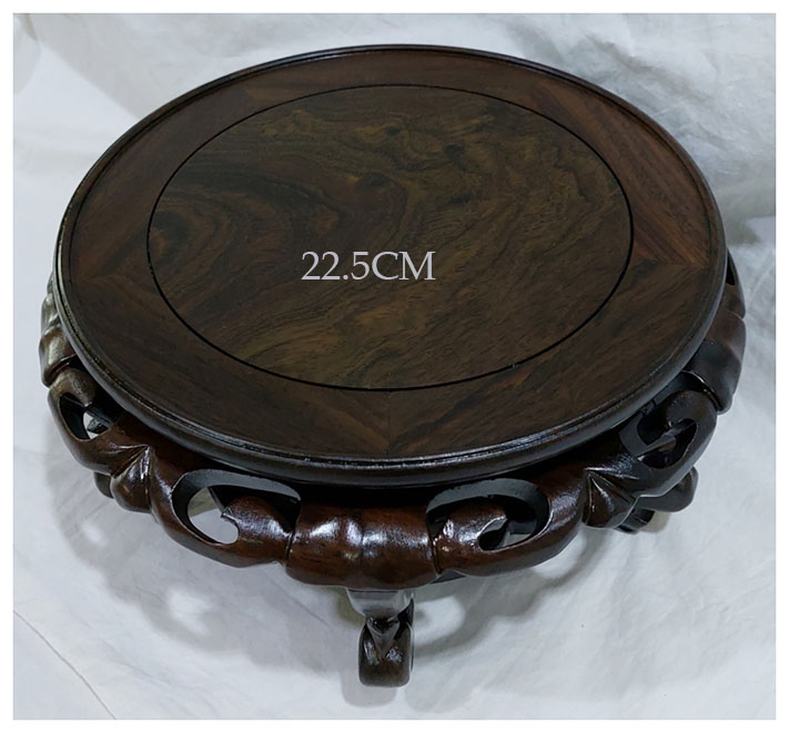ฐานหรือกี๋ไม้สไตล์จีน ท๊อปประมาณ 22.5cmxสูง14.5cm