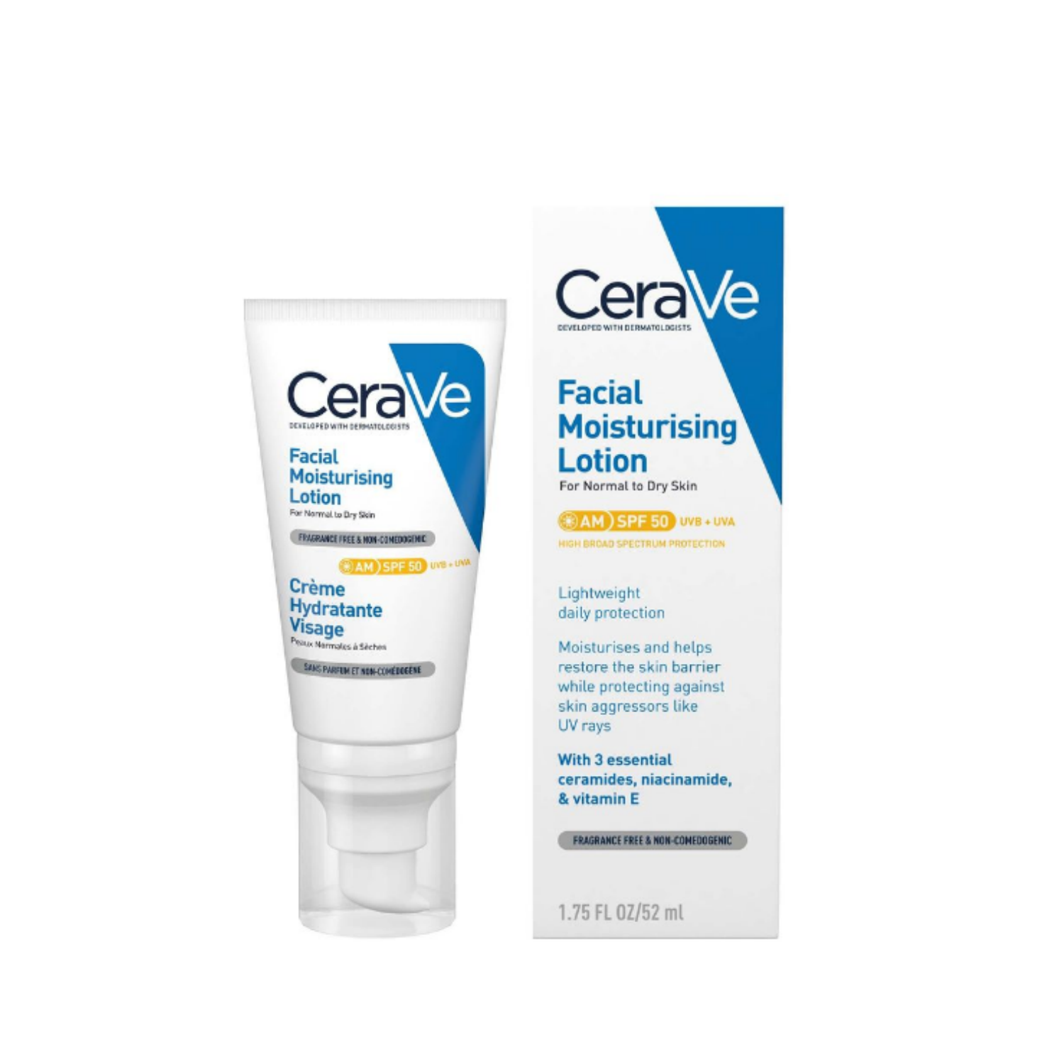Cerave Facial Moisturizing Lotion AM SPF50 52 ml.
