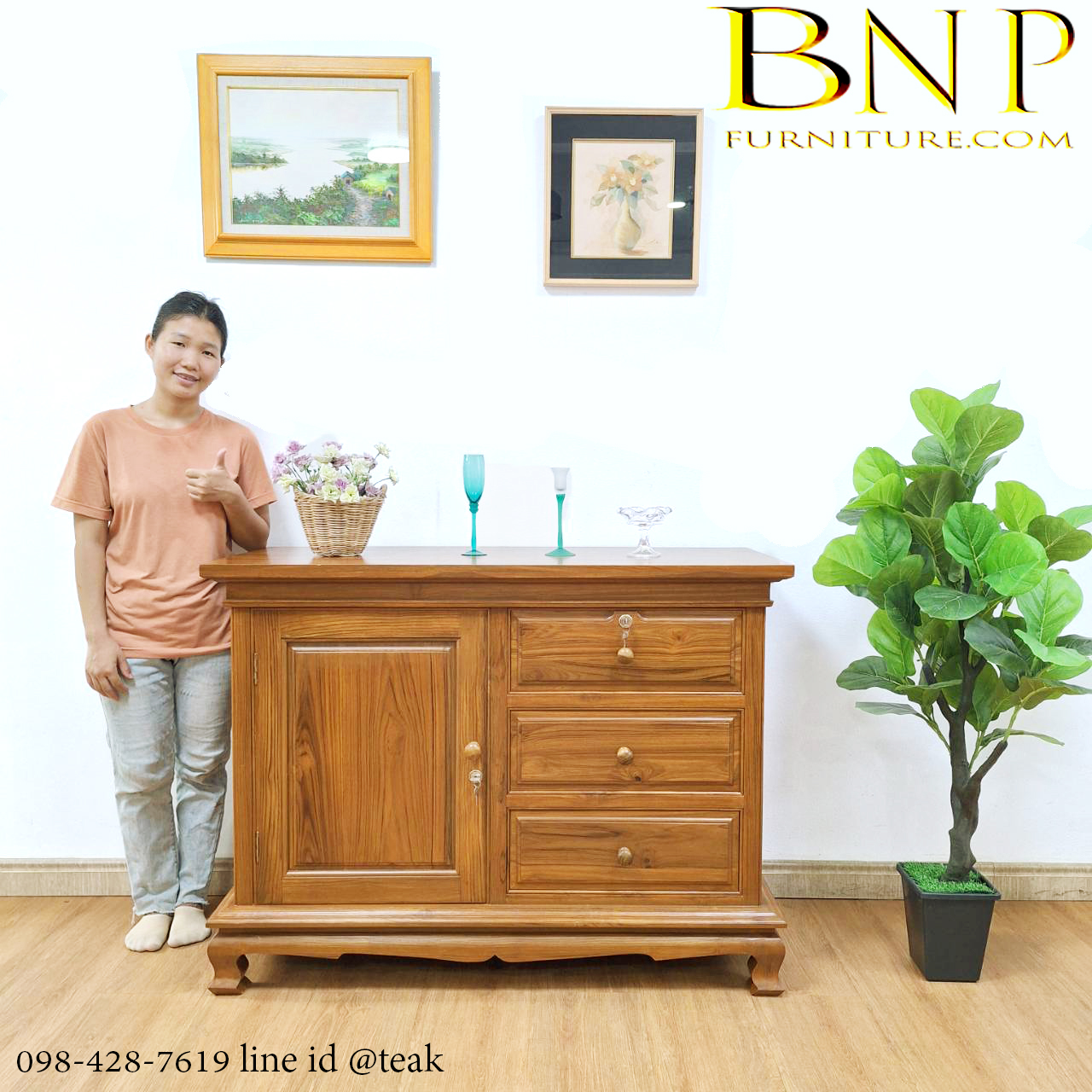 ตู้เก็บของ รุ่น ขาสิงห์ 1.2 เมตร