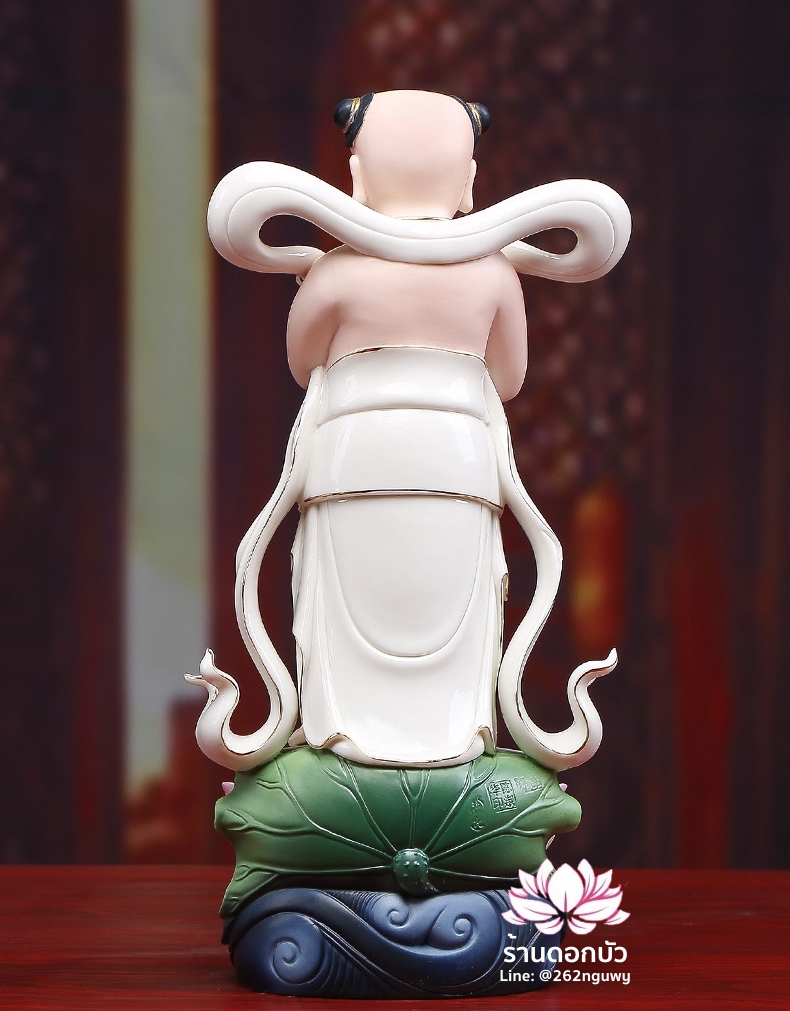 กิมท้ง-เง็กนึ่ง, เซียนจ๋าย-หยกลื้อ ลูกศิษย์พระโพธิสัตว์กวนอิม งานกระเบื้องฮกเกี้ยน ขนาด 10/12/14 นิ้ว