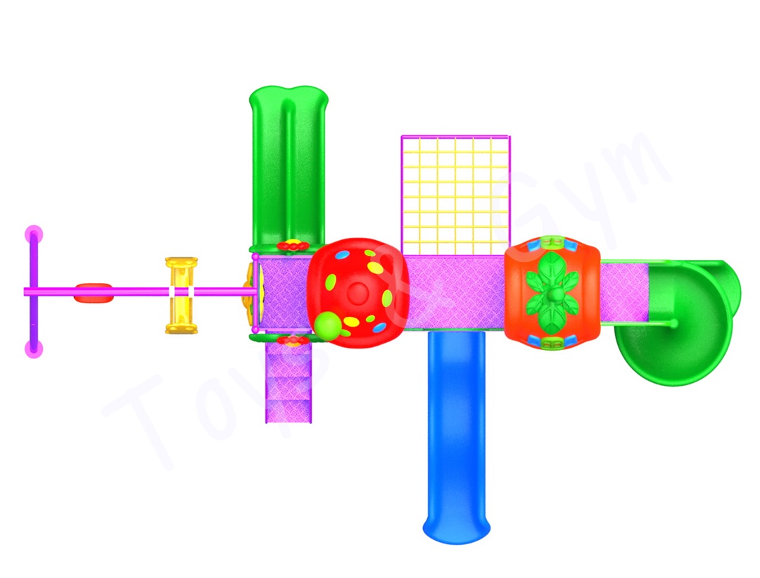 Made in Thailand อุปกรณ์สนามเด็กเล่น-เครื่องเล่นสนามกลางแจ้ง-ของเล่นกลางแจ้ง Cartoon House Series