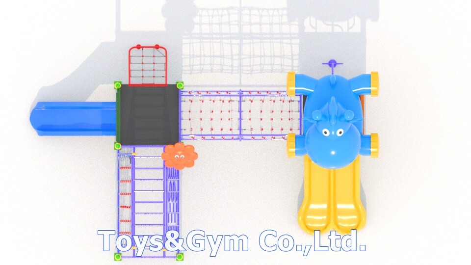 เครื่องเล่นสนามกลางแจ้ง Hipopo's Funny Home