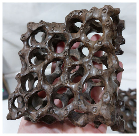 กี๋หรือฐานไม้สไตล์ธรรมชาติ สี่เหลี่ยมจัตุรัส อันละ