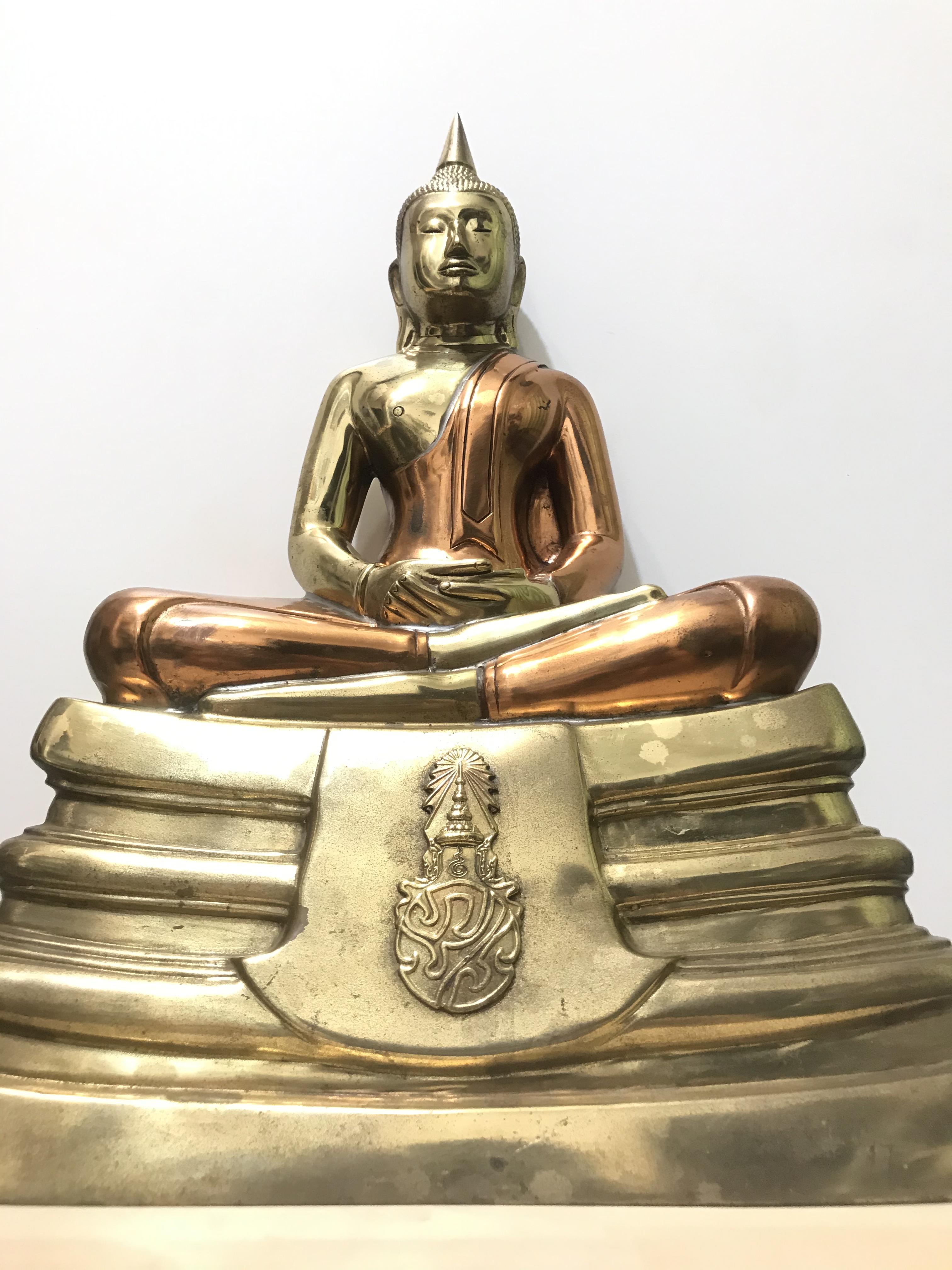 พระบูชาพระพุทธโสธร ภปร. รุ่นย้อนยุค ปี2539 กาญจนาภิเษกครองราชสมบัติครบ 50ปี หน้าตัก9นิ้ว เนื้อสามกษัตริย์ หมายเลข02309