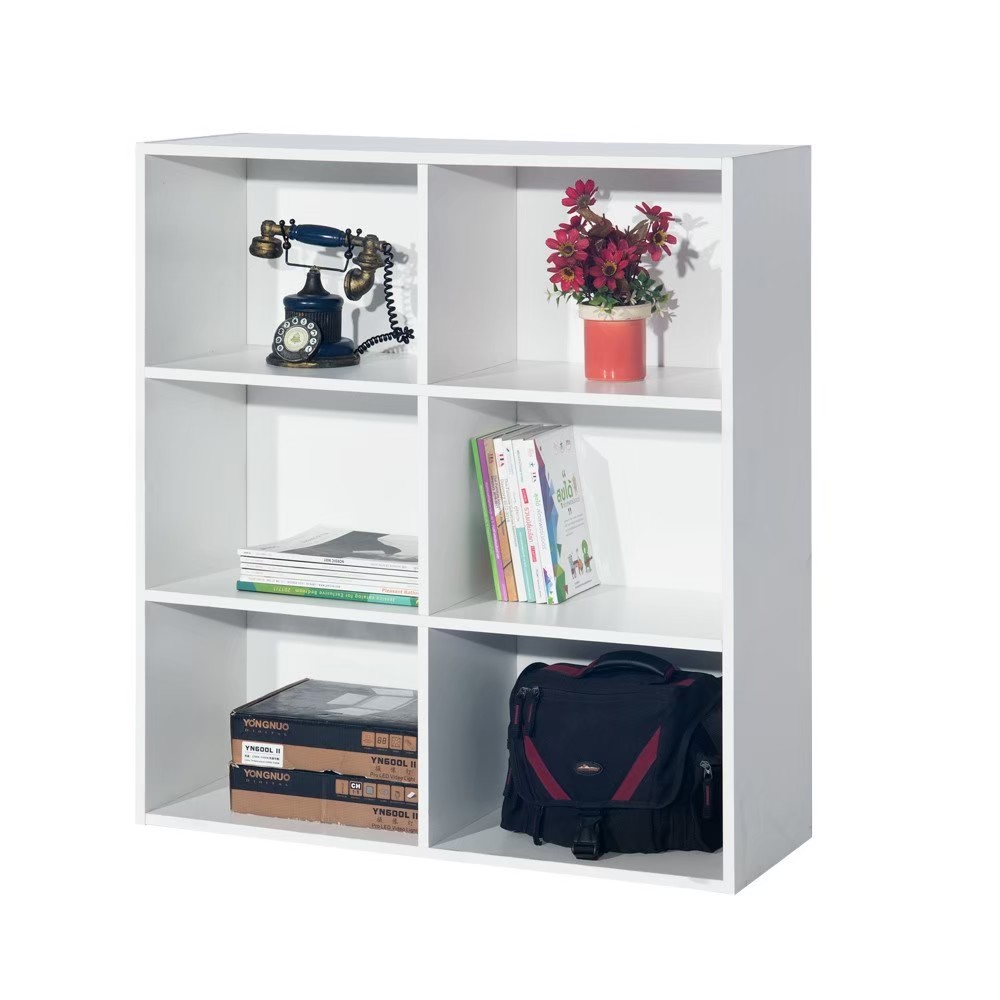 ชั้นอเนกประสงค์ 6 ช่อง ขาว