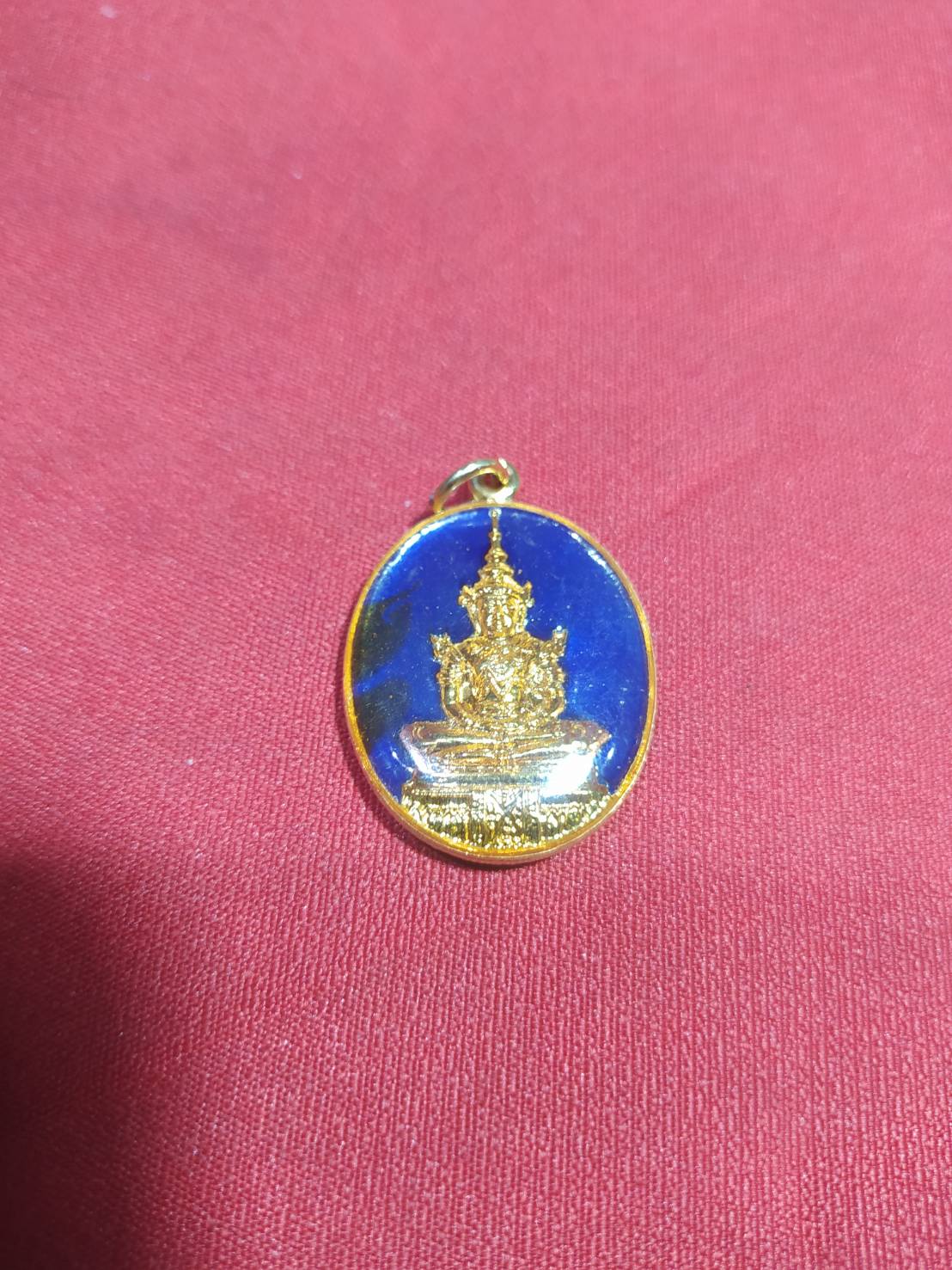 เหรียญพระแก้วมรกต ( ลงยา ) ปี 2524 ด้านหลังเป็นรูปรัชกาลที่ ๑