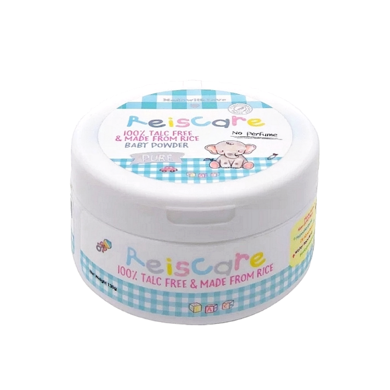 ReisCare 100% Talc Free & Made From Rice Baby Powder Pure 130 g.