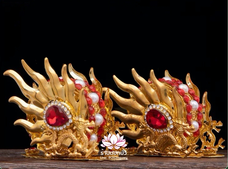 วงล้อไฟเทพเจ้านาจา สำหรับองค์พระกิ่มซิ้น งานไต้หวัน อาวุธเทพเจ้านาจา หลี่โล่เฉี้ย จงตั๋นหง่วนโส่ย สำหรับเทวรูปจีน