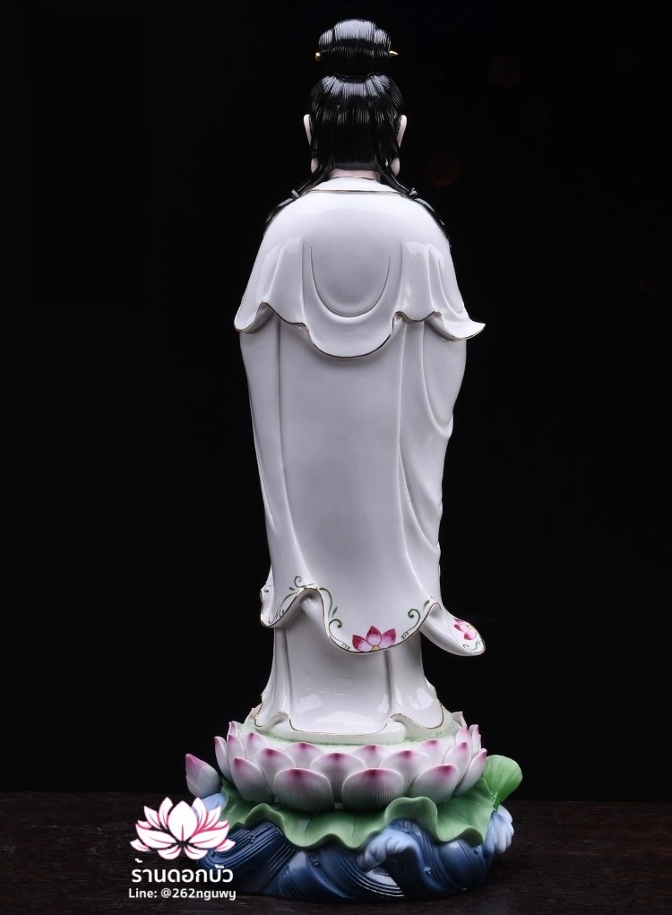 พระพุทธเจ้า (พระยูไล) พระโพธิสัตว์กวนอิม (กวนอิมผ่อสัก) พระมหาสถามปราปต์โพธิสัตว์ (ไต่ซีจี่ผ่อสัก) ขนาด 22/24/26 นิ้ว