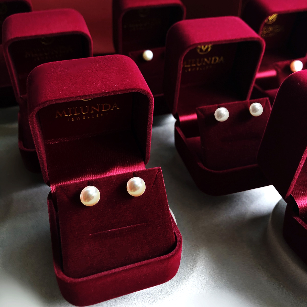 ต่างหูไข่มุกแท้ Freshwater Pearl with Silver
