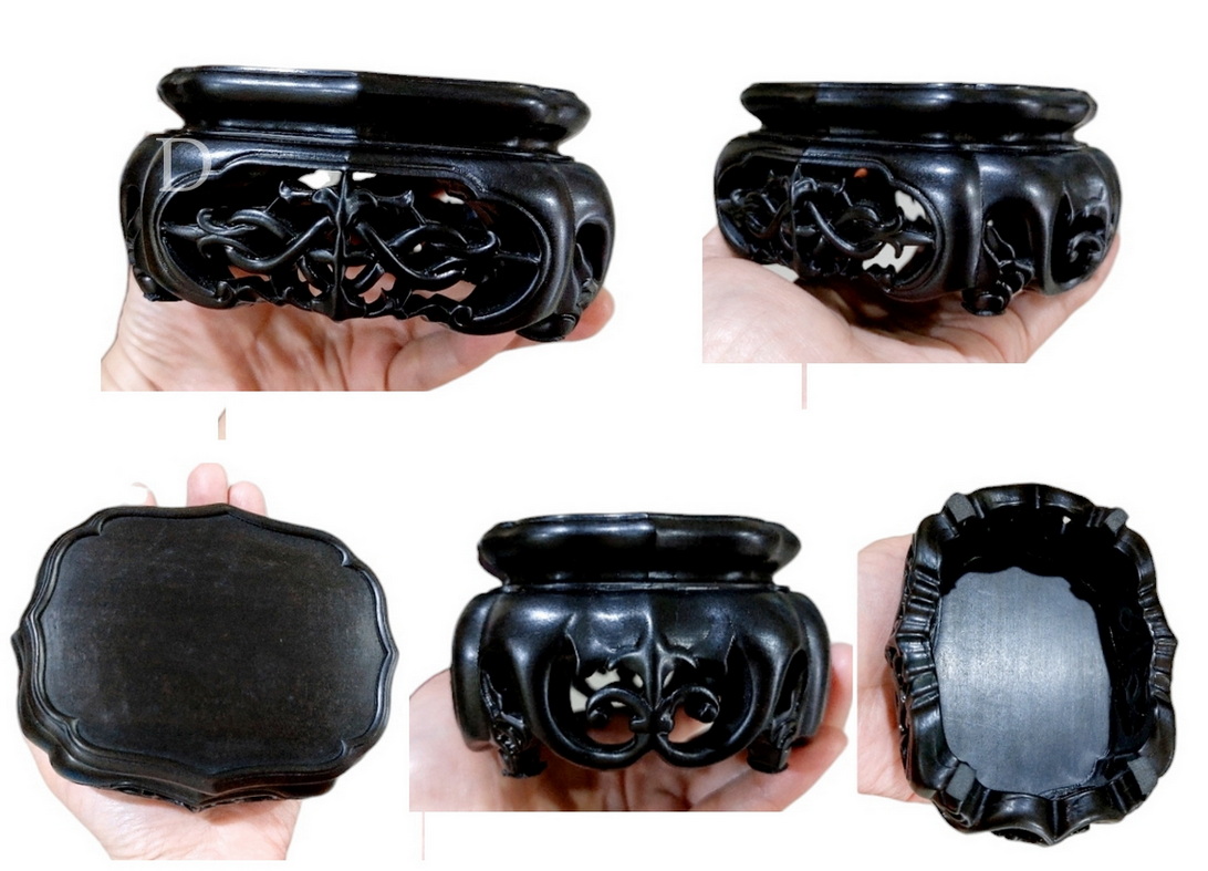 กี๋หรือฐานไม้สไตล์จีนเล็กๆ-BPT070-