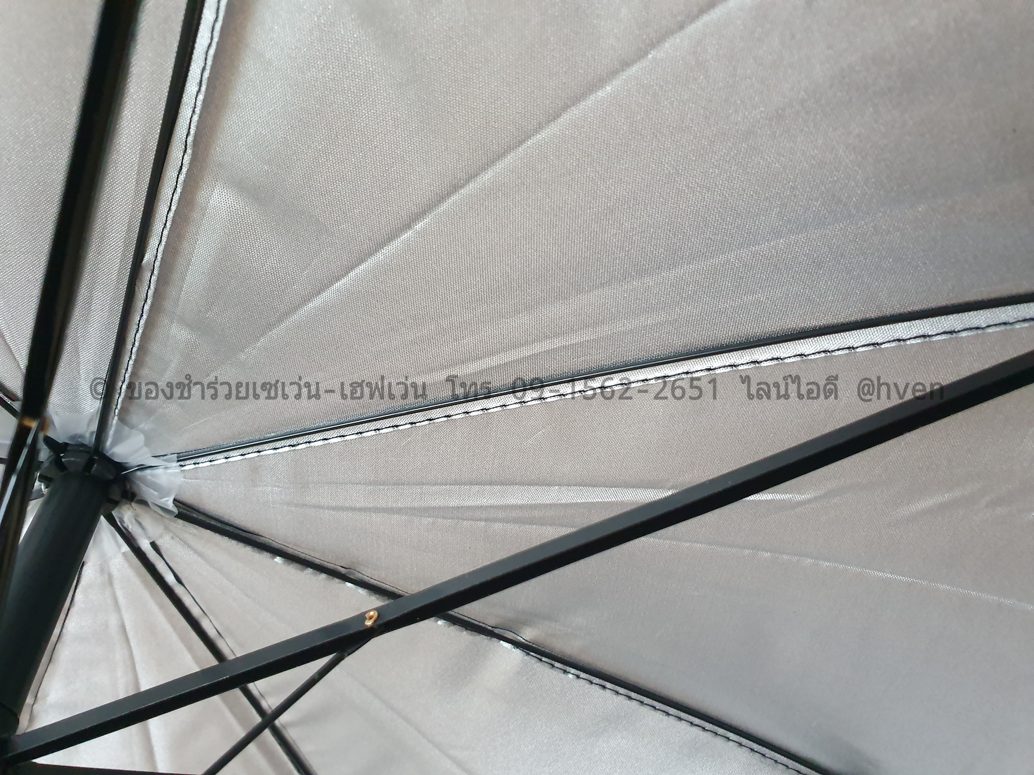 ของชำร่วยงานศพ ร่มสีดำตอนเดียว 22 นิ้ว UV