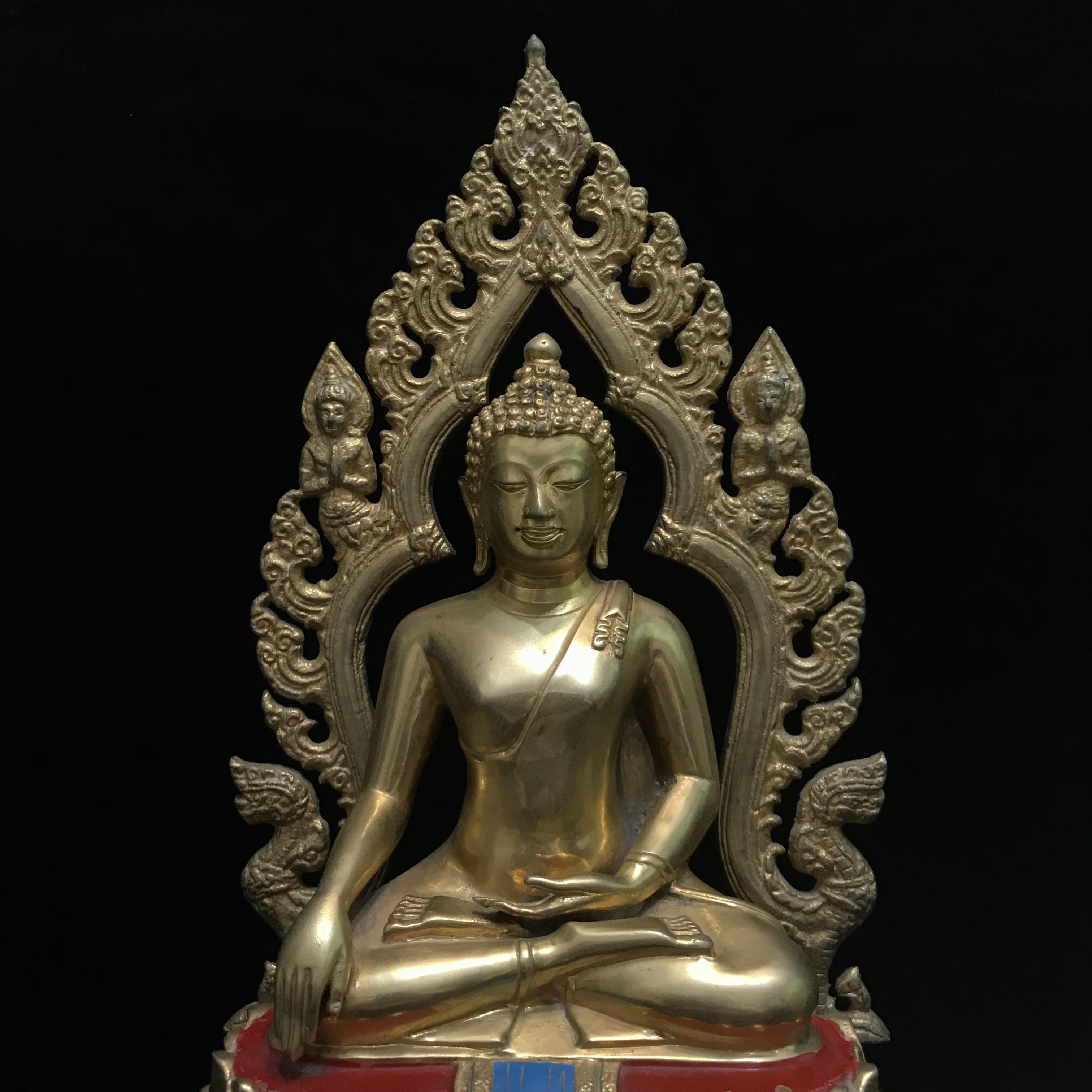 พระพุทธมงคลรัตนภูมิพัฒนมหามุนี ภปร. หน้าตัก 5นิ้ว(อาบทองคำ) วัดมงคลรัตนาราม วัดไทยในซานฟรานซิสโก สหรัฐอเมริกา ( Sanfrancisco USA.) ปี2523 (นิยมหายาก)