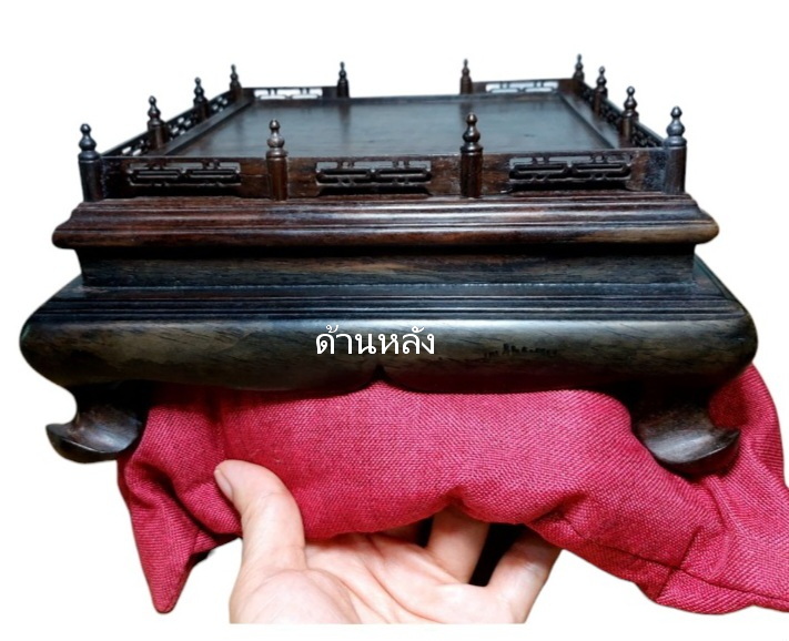 กี๋ ตั่งหรือฐานไม้หน้าท๊อป15cmx15cm -B512-D💥ตัวมีตำหนิ💥