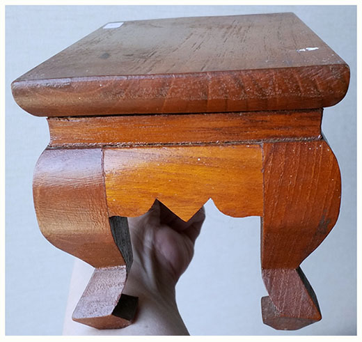 โต๊ะยอด ตั่ง ฐานไม้เล็ก(โต๊ะหมู่แบบแยกชิ้น)