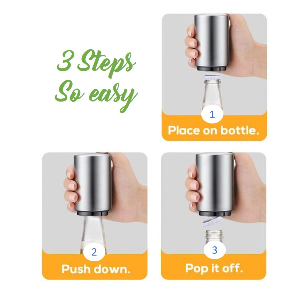 ที่เปิดฝาขวดฝาขวดน้ำอัดลมฝาขวดเบียร์แบบพกพา(bottle-opener,sennuki)แบบคละสี