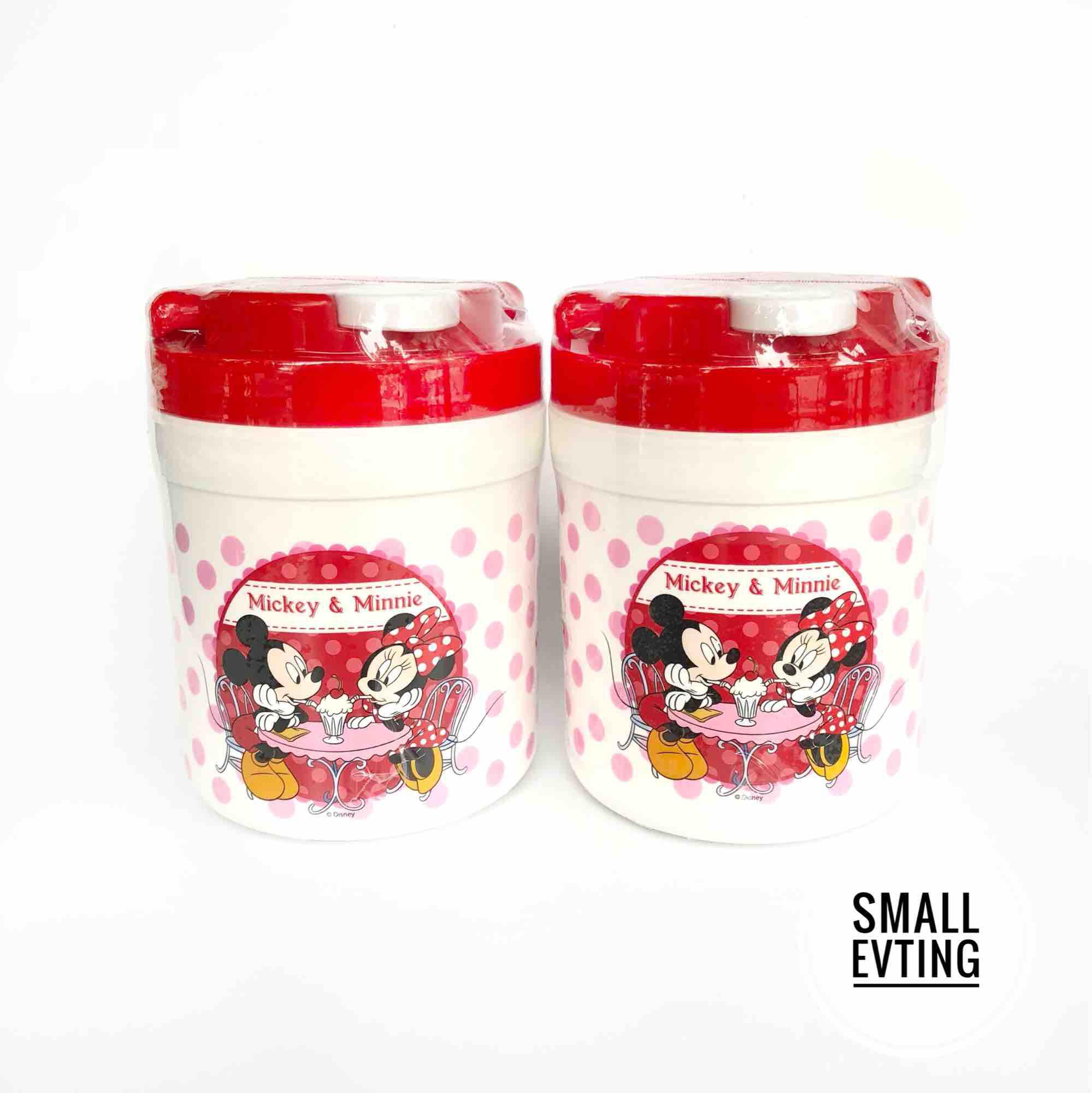 Small Evting กระติก กระติกน้ำ กระติกน้ำแข็ง ลายการ์ตูน PN504 มิกกี้เม้าส์ micky mouse สีแดง แพ็ค จำนวน 2 ใบ กระติกใส่น้ำ กระติกใส่น้ำแข็ง
