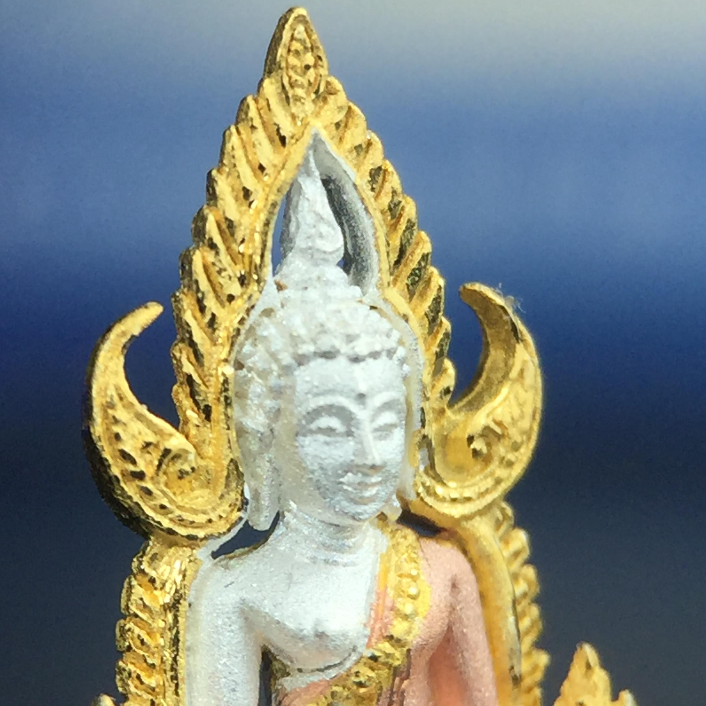 พระพุทธชินราช ภปร. โครงการ เพราะแผ่นดินนี้คือแผ่นดินเกิด เนื้อเงินชุบสามกษัตริย์ ปี2551 ขนาดหน้าตัก1/4นิ้ว (สวยงามหายาก)