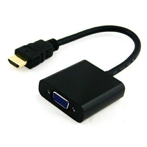 ตัวแปลงหัว HDMI TO VGA ไม่มีเสียง สีดำ ; GLINK / GL019