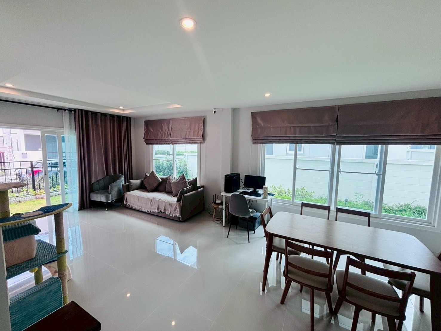 For Rent : Ratsada-Mueng, 2-story detached house, 3 Bedrooms 3 Bathrooms