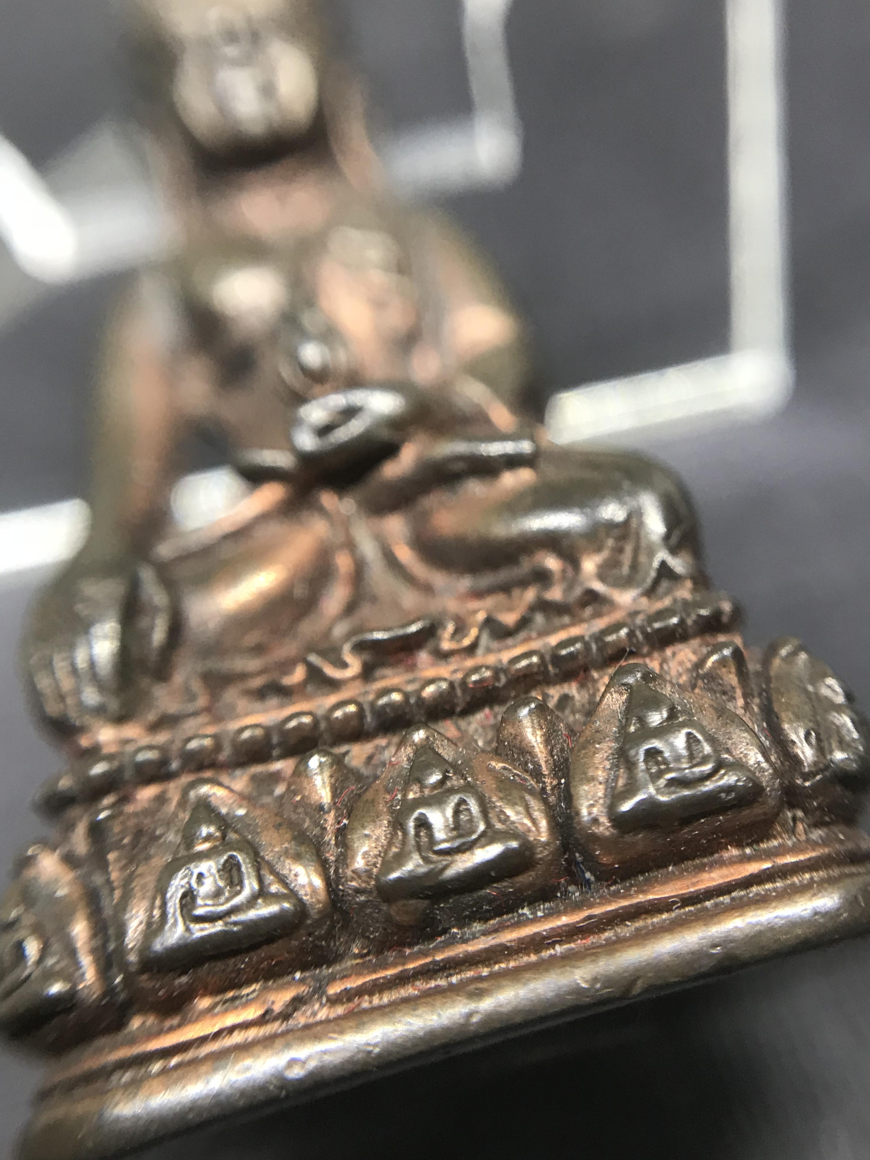 พระกริ่งธรรมราชา (กริ่งพระราชบิดา) วัดนางพญา ปี2514 เนื้อนวโลหะ(สุดยอดพิธีสุดยอดพุทธศิลป์)