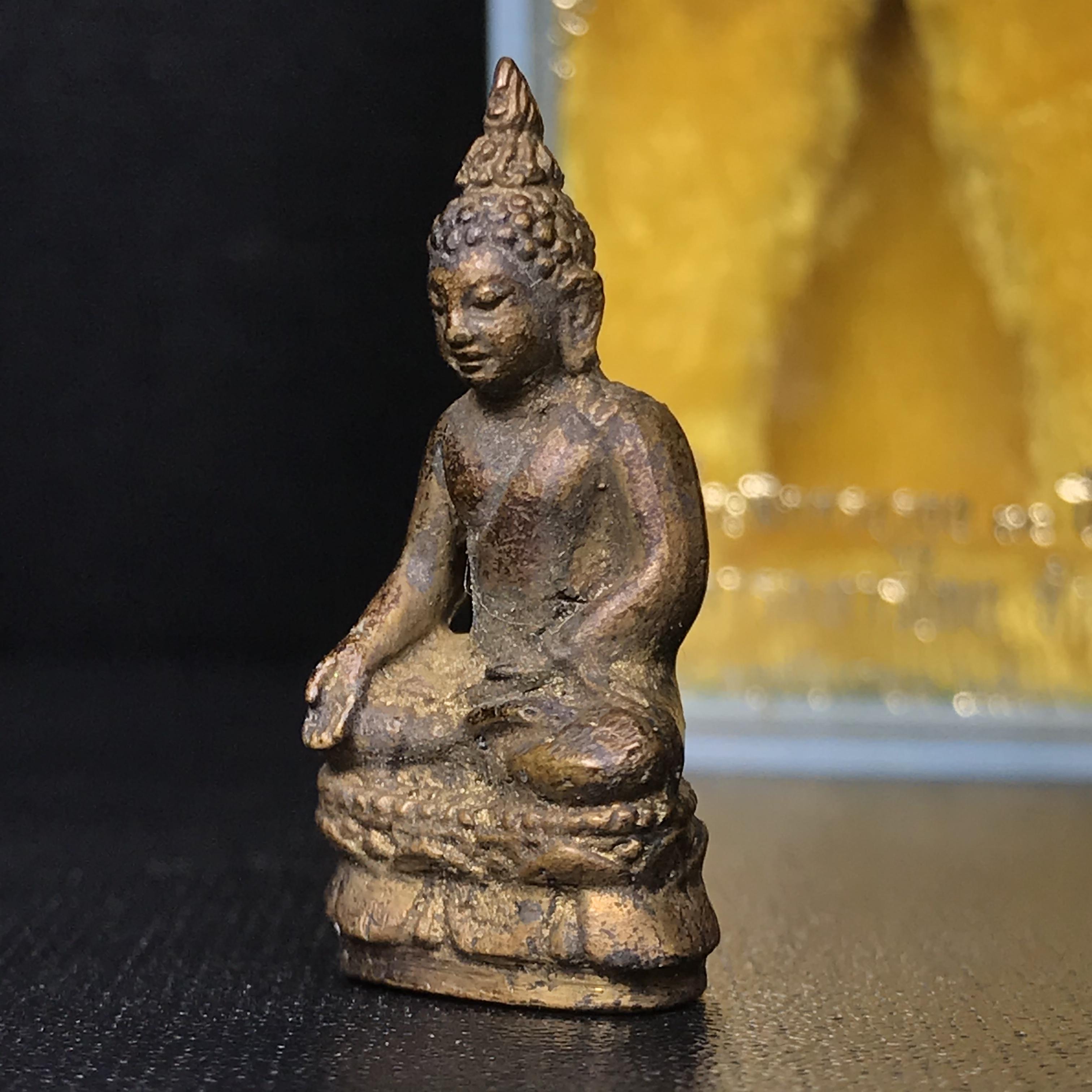 พระกริ่งไพรีพินาศ วัดบวรนิเวศ ปี2530 เนื้อทองผสม ที่ระลึกครบรอบ30ปี ธนาคารทหารไทย (มีส่วนผสมของชนวนเก่าของไพรีพินาศรุ่นแรก)อานุภาพยิ่งใหญ่ กำราบศัตรูพ่ายสิ้น พระไพรีพินาศ