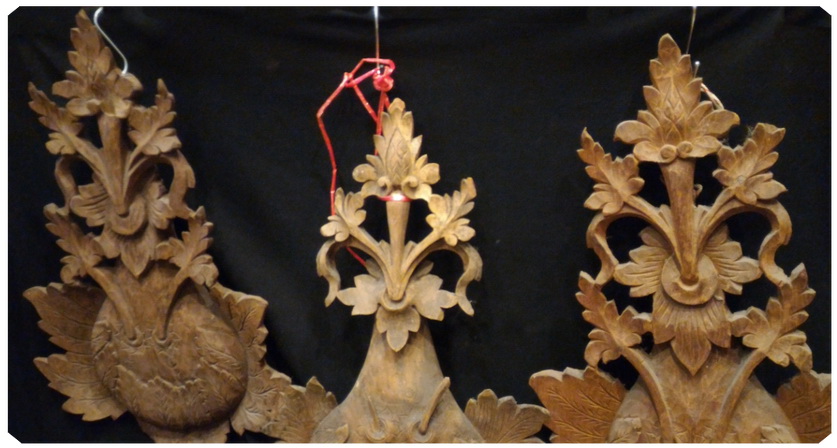 ไม้แกะสลัก 3 ชิ้น พิเศษรวมส่ง