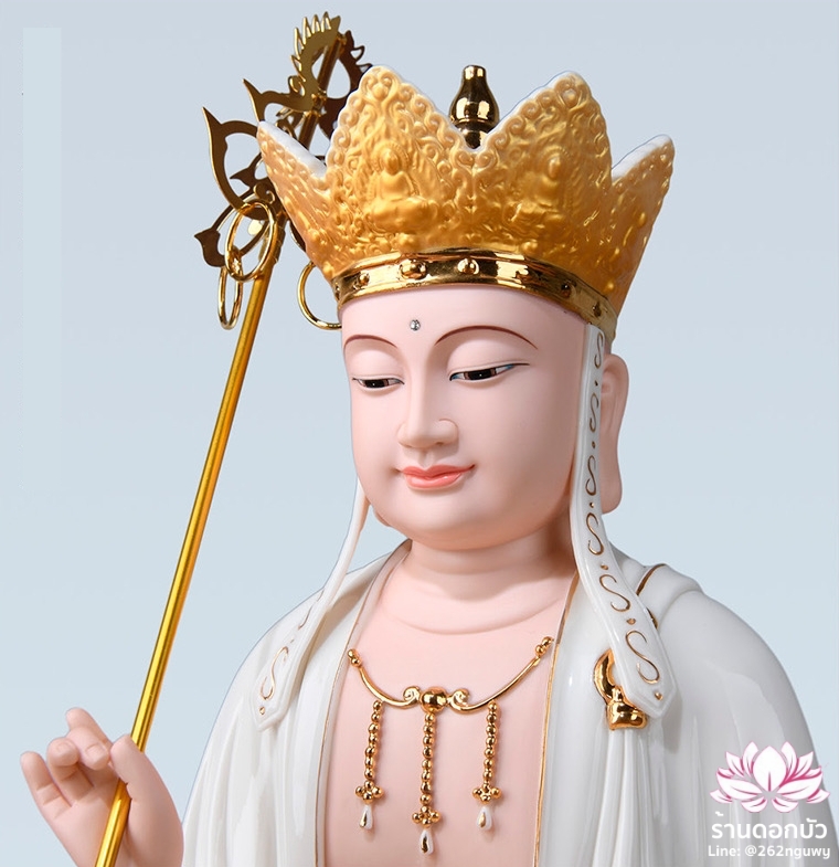 พระพุทธเจ้า (พระยูไล) พระโพธิสัตว์กวนอิม (กวนอิมผ่อสัก) พระกษิติครรภโพธิสัตว์ (ตี่จั่งอ๊วงผ่อสัก) และพระศรีอริยเมตไตรย (หมีเล่อฝอ) ขนาด 12/16/19 นิ้ว