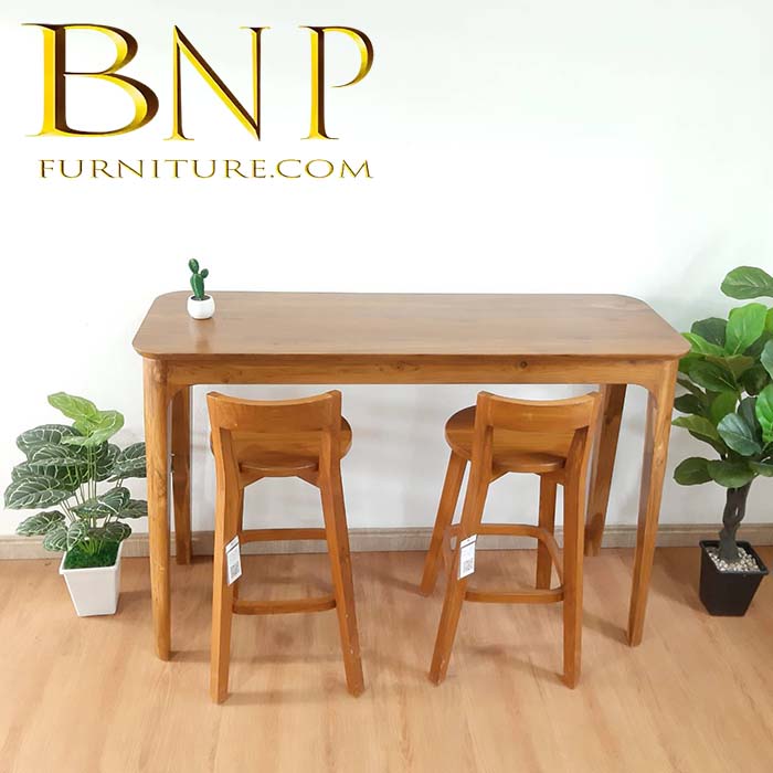 ชุดโต๊ะร้านกาแฟไม้สักรุ่นโชว์วี่