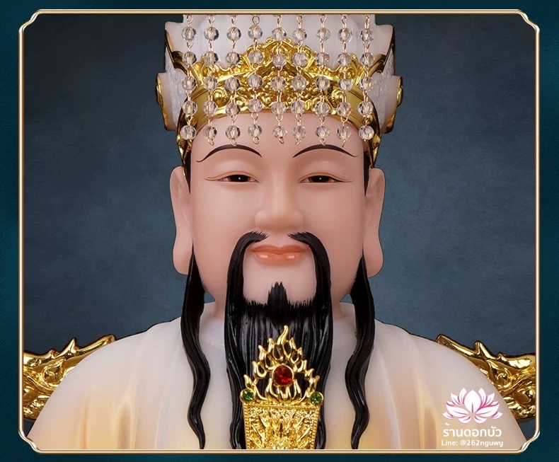 เง็กเซียนฮ่องเต้ หยกอ๋องส่องเต่ และ พระนางซีหวังหมู่ กิมบ้อเนี่ยเนี้ย งานหินอ่อนคุณภาพสูง ขนาด 12/16/19/26 นิ้ว