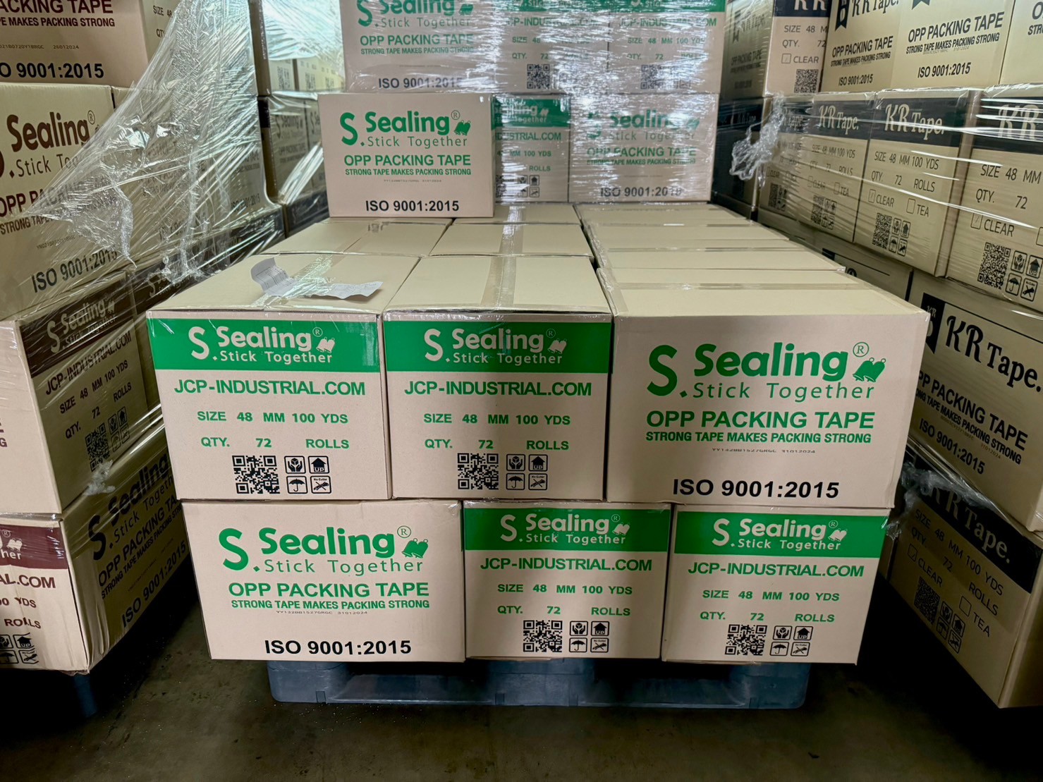 เทปกาว2นิ้ว 100หลา หนา40ไมครอน แพ็ค6ม้วน ราคาส่ง ยี่ห้อ S.Sealing ชิ้น 0 กก.