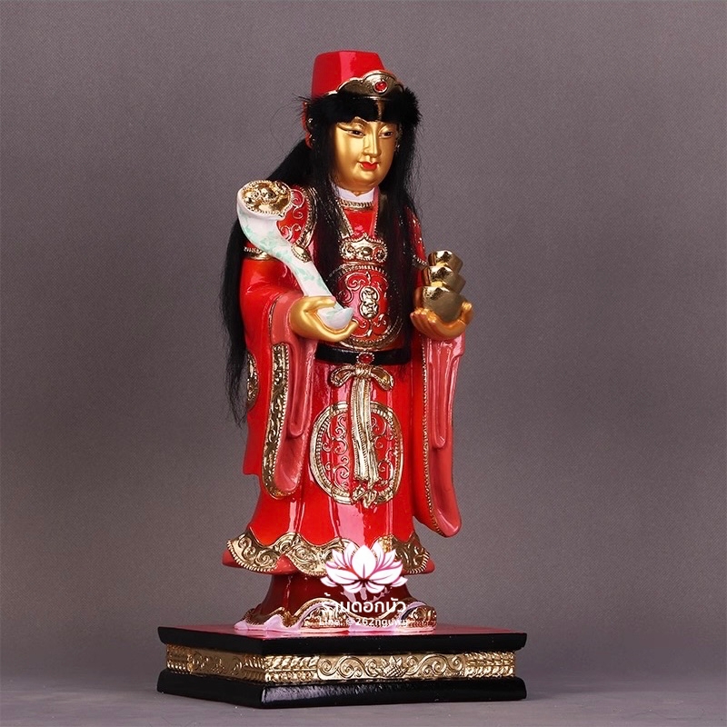 กิมจี่แปะ เทพแห่งคลังสมบัติของนรก พระคลังแห่งยมโลก งานเรซิ่นคุณภาพสูง ขนาด 12/16 นิ้ว