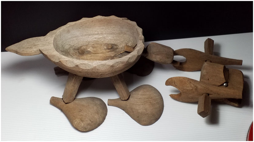 งานไม้เก่าแต่งสวน สำหรับใส่ต้นไม้