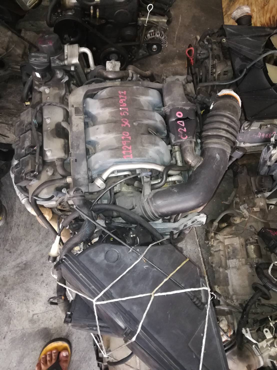 เครื่องยนต์พร้อมเกียร์ชุดวางBENZ W210