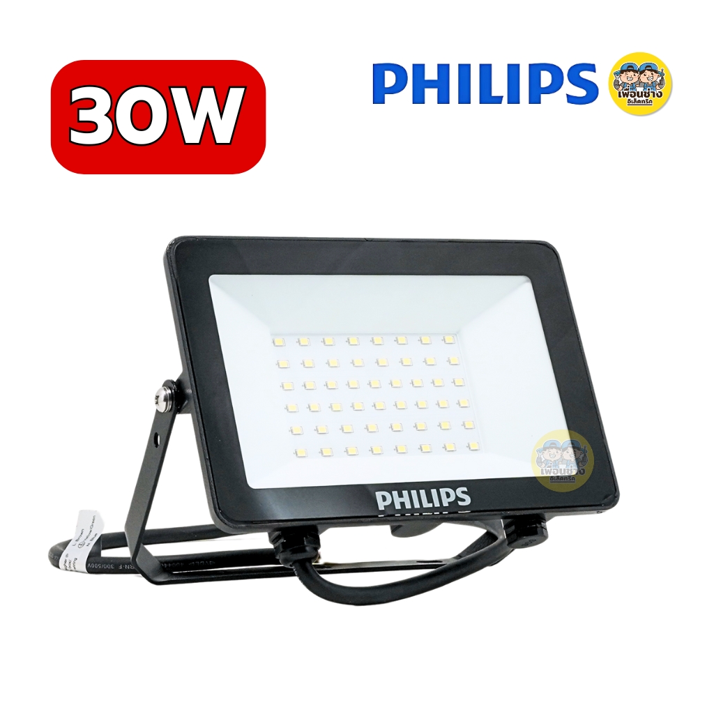 Philips โคมไฟฟลัดไลท์ รุ่น BVP150 G3 10W 20W 30W 50W Floodlight LED สปอร์ตไลท์ กันน้ำ IP65 แสงขาว แสงวอร์ม