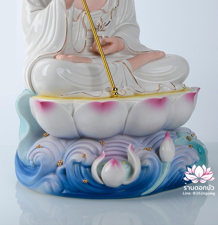 พระพุทธเจ้า (พระยูไล) พระโพธิสัตว์กวนอิม (กวนอิมผ่อสัก) พระกษิติครรภโพธิสัตว์ (ตี่จั่งอ๊วงผ่อสัก) และพระศรีอริยเมตไตรย (หมีเล่อฝอ) ขนาด 12/16/19 นิ้ว