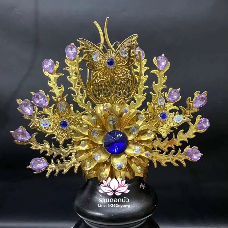 หมวกเทพเจ้าฝ่ายหญิง หมวกเทพนารี หมวกเทวนารี หมวกพระจีน หมวกกิมซิ้น หมวกเทพเจ้าจีน