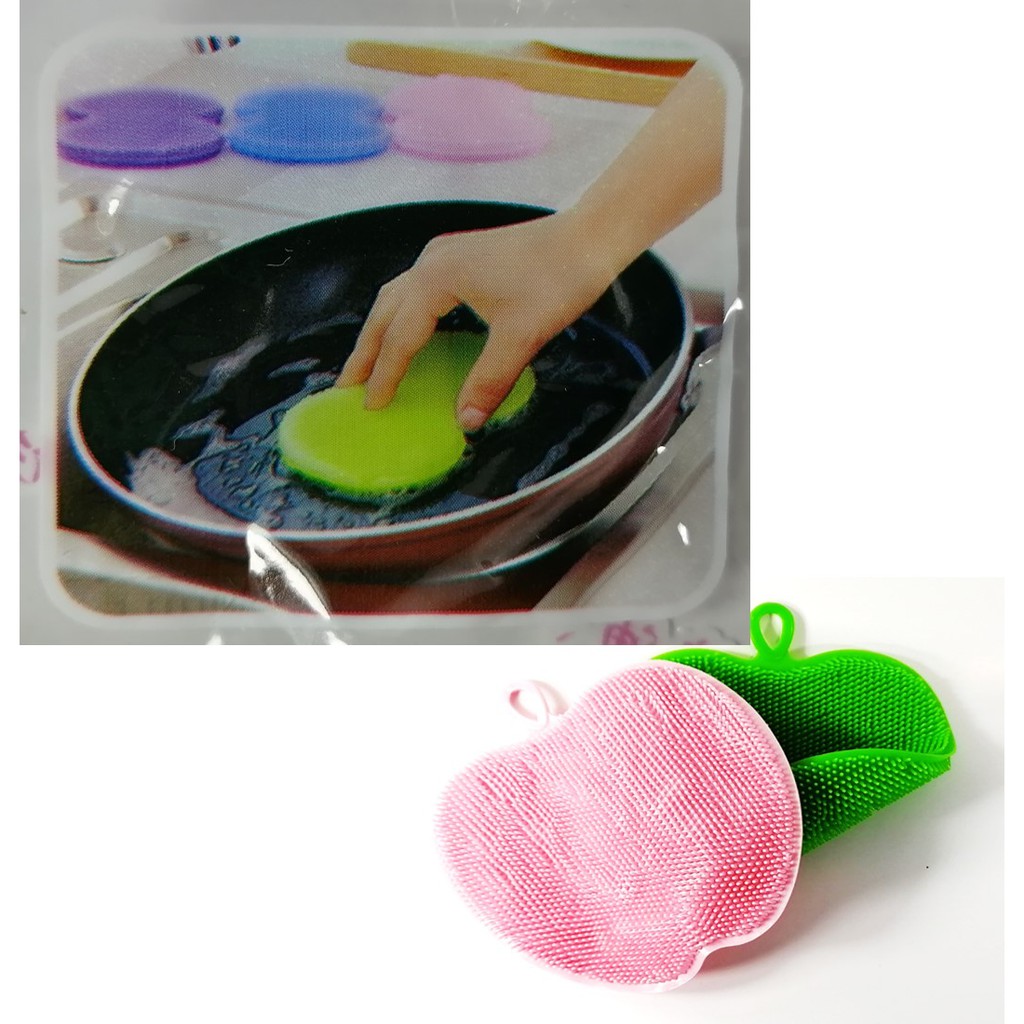 แผ่นยางซิลิโคน สำหรับขัดทำความสะอาดเครื่องครัวพร้อมส่ง