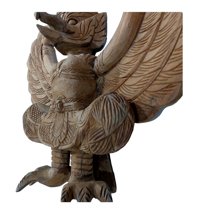 ครุฑไม้สัก สูงสุุดปลาย 39cm