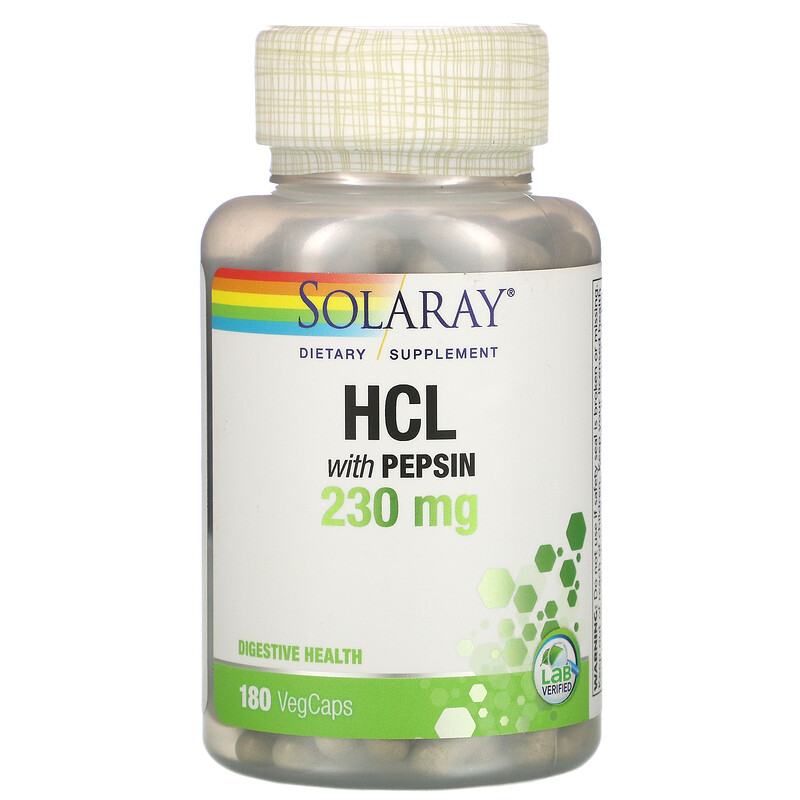 บีเทน ไฮโดรคลอไรด์, HCL with Pepsin