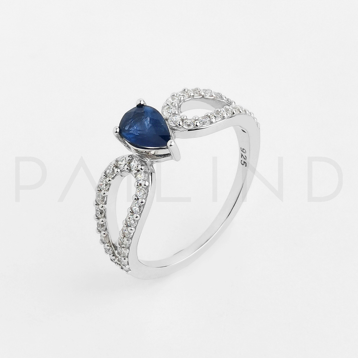 แหวนประดับพลอย Blue Sapphire